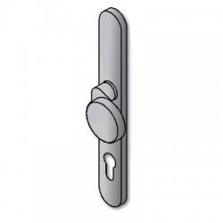 GU BKS Narrow Stile Half-Set Knob With Backplate