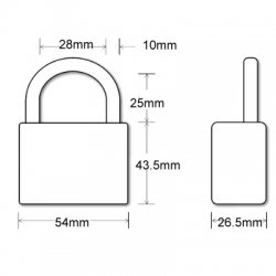 Stainless Steel Open Shackle Padlock