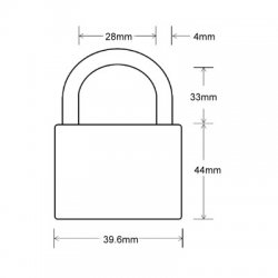 Fingerprint Padlock 40mm