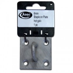 Asec Steel Staple on Plate