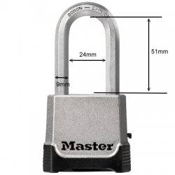 Excell Combination Padlock With Backup Key