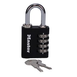 Master Lock 7641 40mm Indoor 4 Wheel Combination Lock c/w Override Key