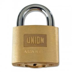 Union 1K42 AVA Brass Open Shackle Padlock