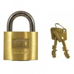 Union 1K42 AVA Brass Open Shackle Padlock