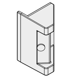 Exidor 406B Centre Latch Keep To Suit 400 Series With Rebated And Single Doors