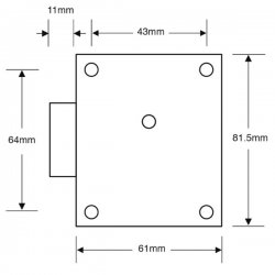 Asec 7 Lever Safe Lock