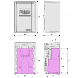 Abus 787 Big LED Dial Wall Mounting Key Garage