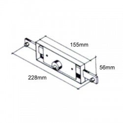 ILS Prefer 2259 Centre Shutter Lock