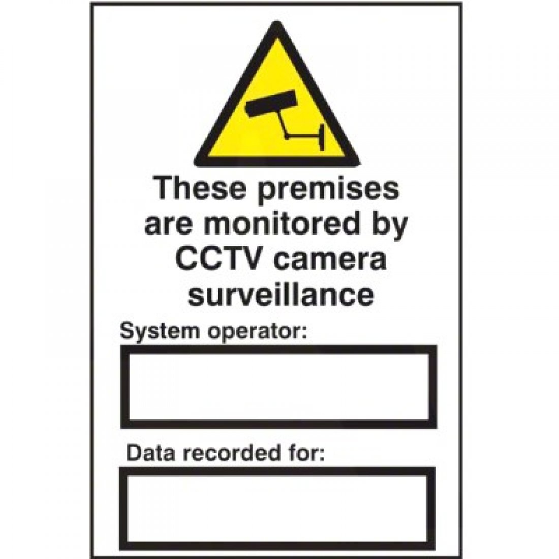 These Premises Are Monitored By CCTV Camera Surveillance Sign