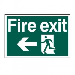 Fire Exit Image With Arrow Pointing Left 