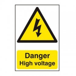 Danger High Voltage Sign 