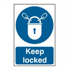 Keep Locked Sign 