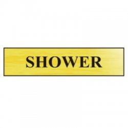 Showers Metal Strip Sign