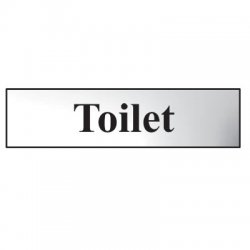 Toilet Self Adhesive Metal Strip Sign