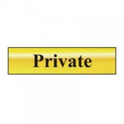 Private Metal Strip Sign