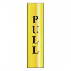 Pull Metal Strip Sign