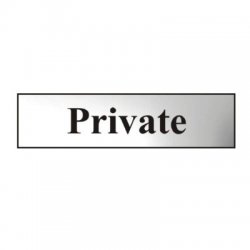 Private Metal Strip Sign