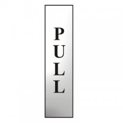 Pull Metal Strip Sign