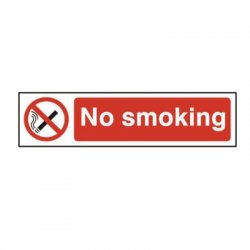 No Smoking Sign 200mm x 50mm 