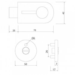 Disabled Toilet Cubicle Indicator Bolt