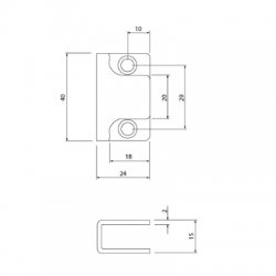 Toilet Cubical U Shaped Keep