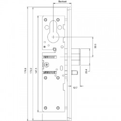 Alpro Euro Mortice Deadlatch Case