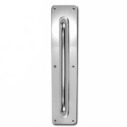 Plate Mounted Polished Aluminium Pull Handle