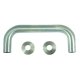 Bolt Fix Round Rose Stainless Steel Pull Handle