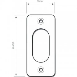 Slim Oval Escutcheon