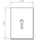 Self Adhesive UK Escutcheon Self Adhesive UK Escutcheon