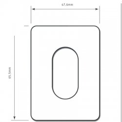 Self Adhesive Oval Escutcheon