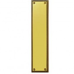 Georgian 70mm Wide Polished Brass Finger Plate