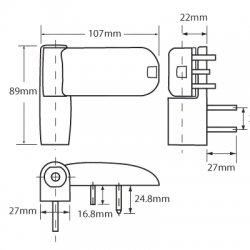 Adjustable Flag Hinge For UPVC Doors