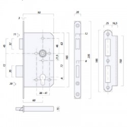 Briton 5420 DIN Euro Sashcase