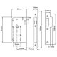 Union 2C23 Mortice Latch