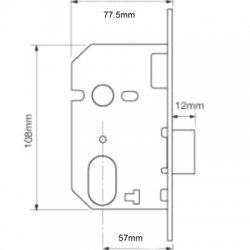 Union 21412 Oval Escape Deadlock