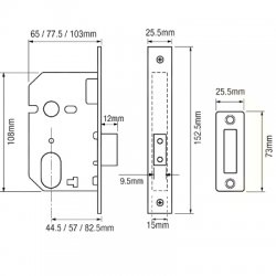 Union L2141 Oval Deadlock Case