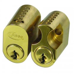 Asec 6-Pin Scandinavian Oval Cylinders Pair