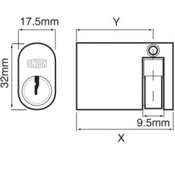 Union 2x8 Oval Single Cylinder