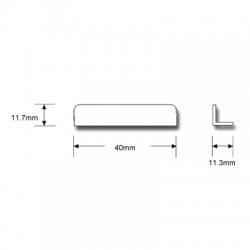 Furniture Lock Strike Plate