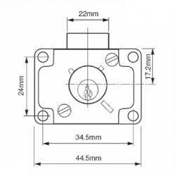 Union 4147 Cylinder Cupboard and Drawer Lock