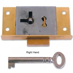 Cut Cupboard Lock 1 Lever