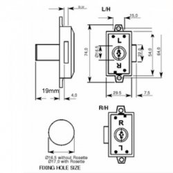 Lowe and Fletcher 5890 Espagnolet Lock