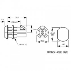 Lowe and Fletcher 5836 Slam Lock