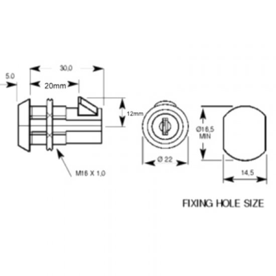 Lowe and Fletcher 5836 Slam Lock