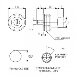 Lowe and Fletcher 5886 Glass Sliding Door Lock