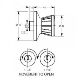 LF 1605 Locking Knob