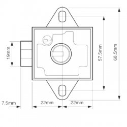 Union 4348 7 Lever Deadbolt Locker Lock