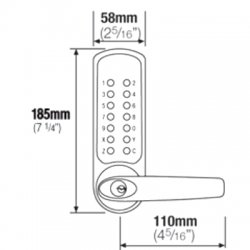 Codelocks CL600 Digital Lock No Latch