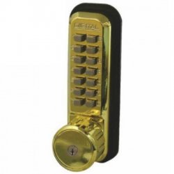 Lockey 2435K Digital Lock With Key Override and Holdback